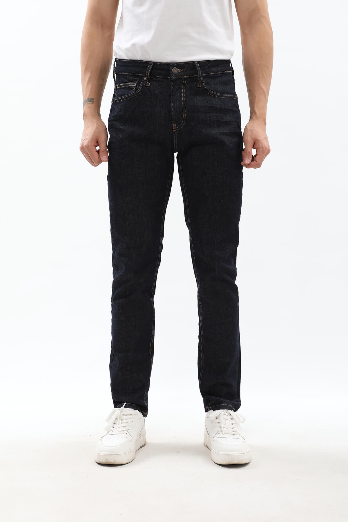 Erkek Regular Fit Lacivert Jean Pantolon