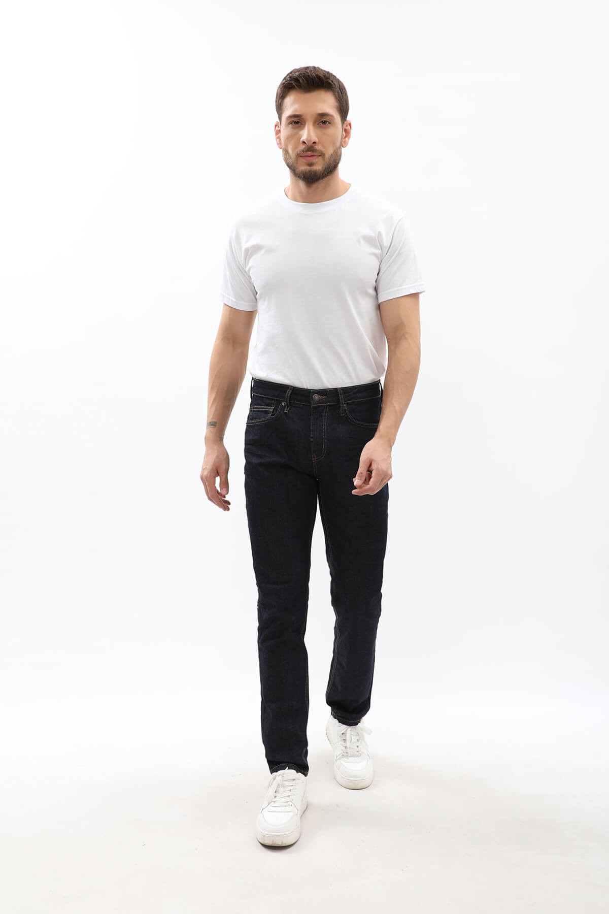 Erkek Regular Fit Lacivert Jean Pantolon