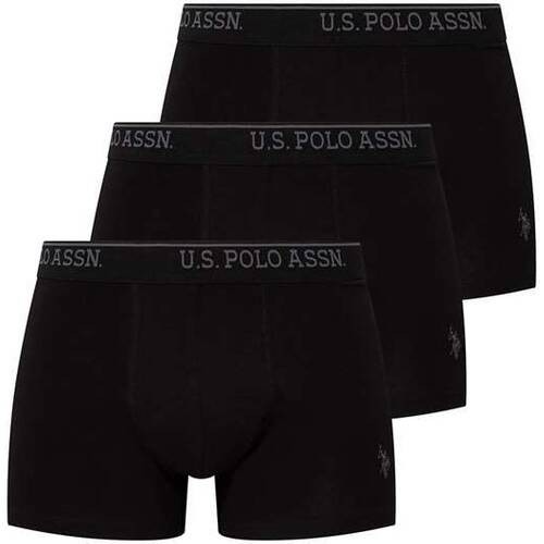 U.S. Polo Assn. Erkek 3 Lü Boxer Set Siyah | Markapia