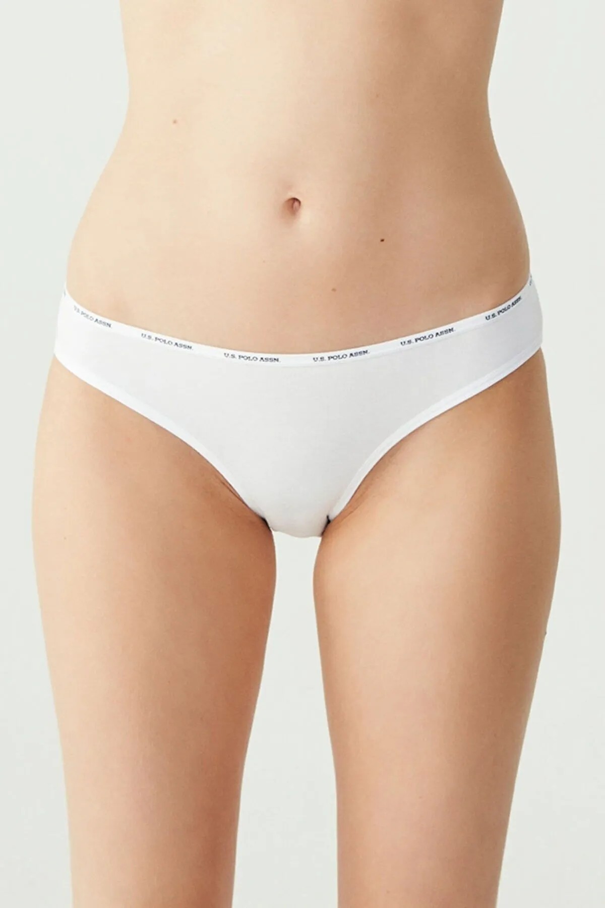 U.S. Polo Assn. Kadın 5'li Yüksek Bel Slip (Lacivert-Fuşya-Ten-Beyaz-Siyah)