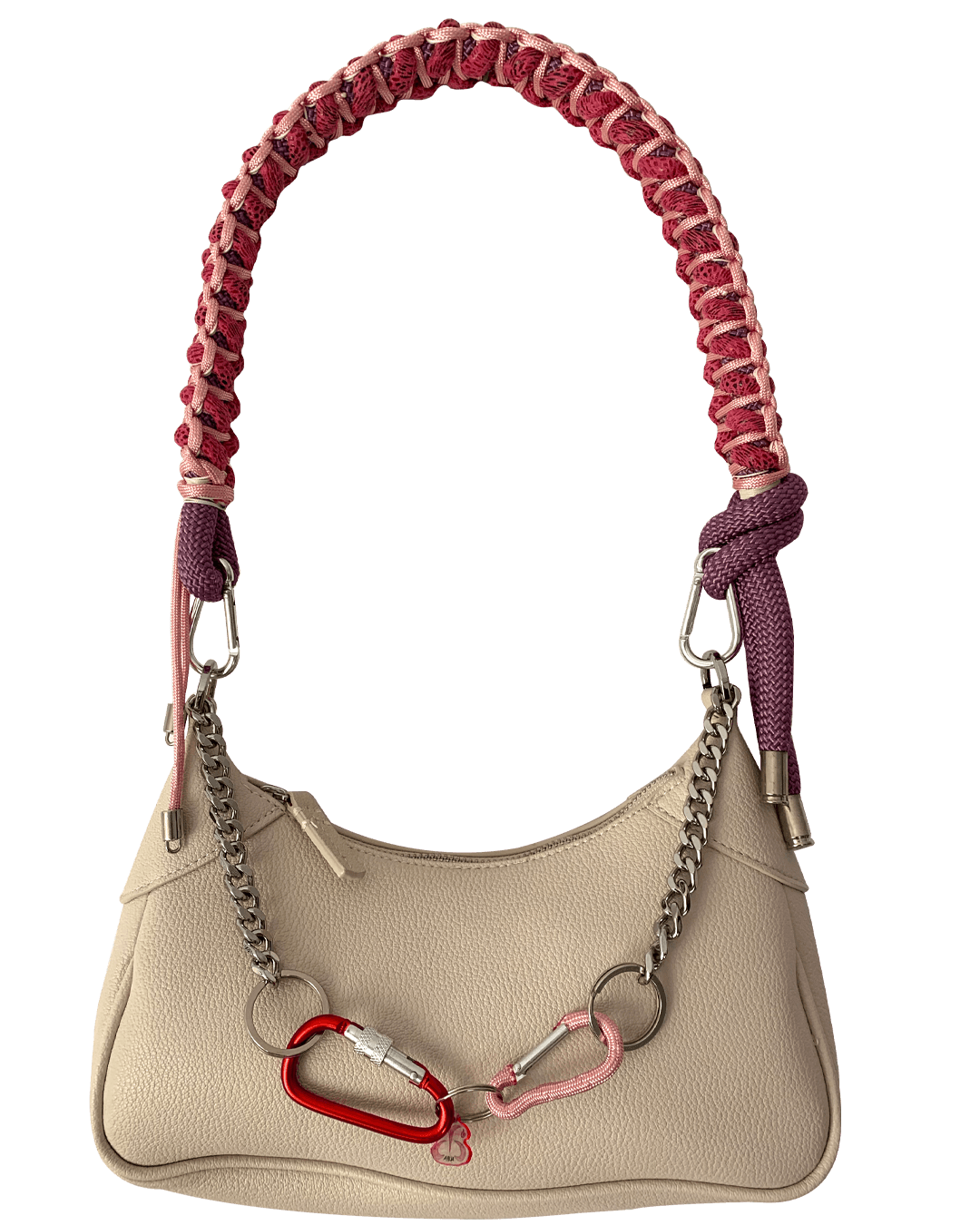 Pink Velvet Shoulder Bag