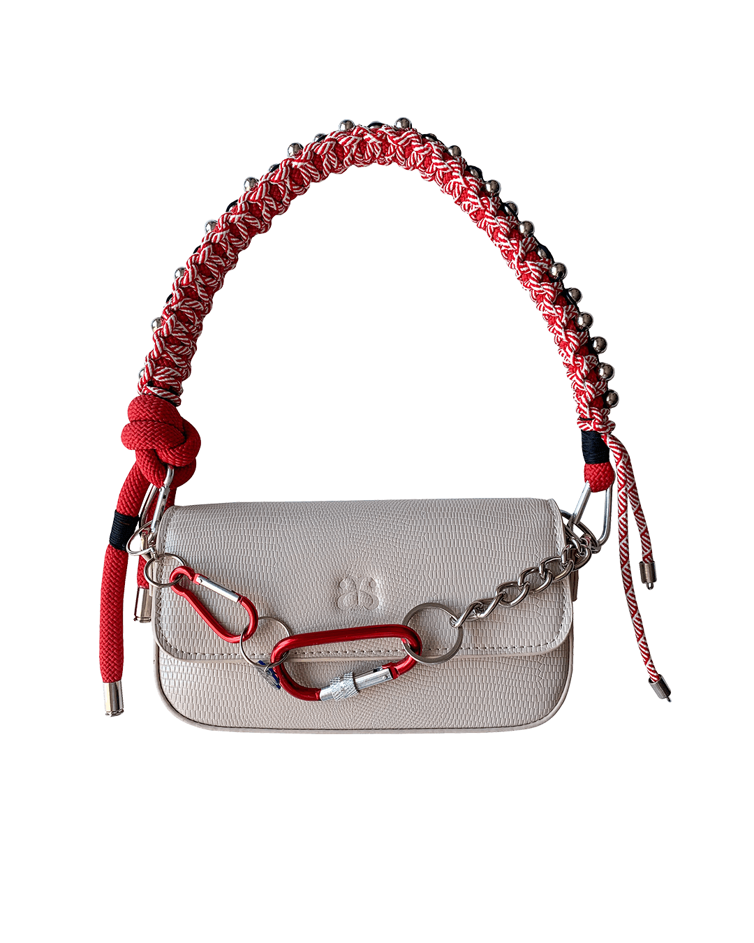 Red Flag Shiny Shoulder Bag