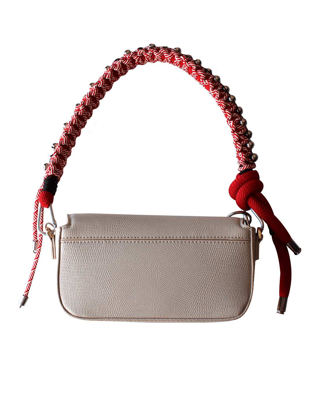 Red Flag Shiny Shoulder Bag