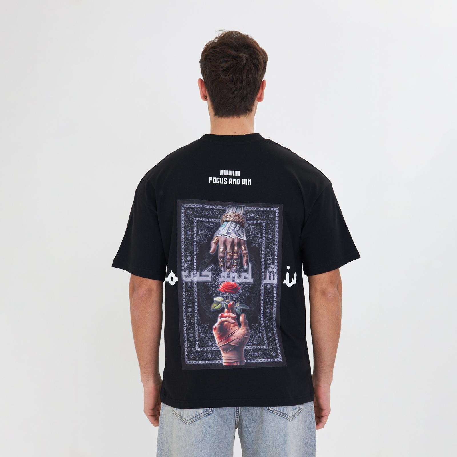 Focus And Win Oversize Unisex T- Shirt