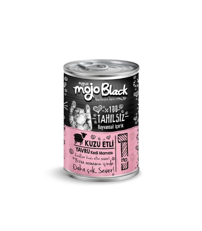 Mojo Black NO:1 Tahılsız Kuzu Etli Yavru Kedi Konservesi 400gr