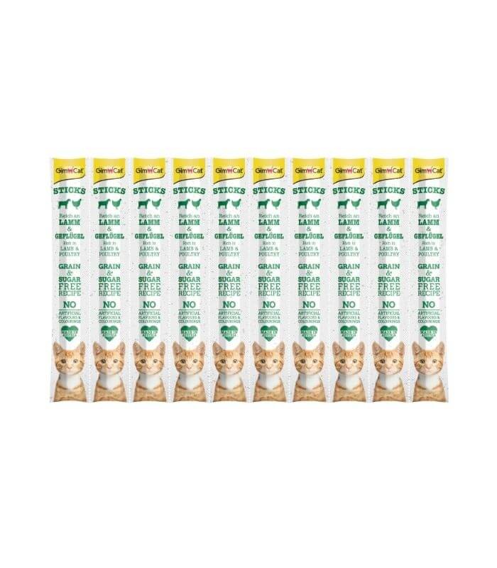 GimCat Sticks Kuzu etli Tavuklu Ödül Çubukları 50gr (10lu)