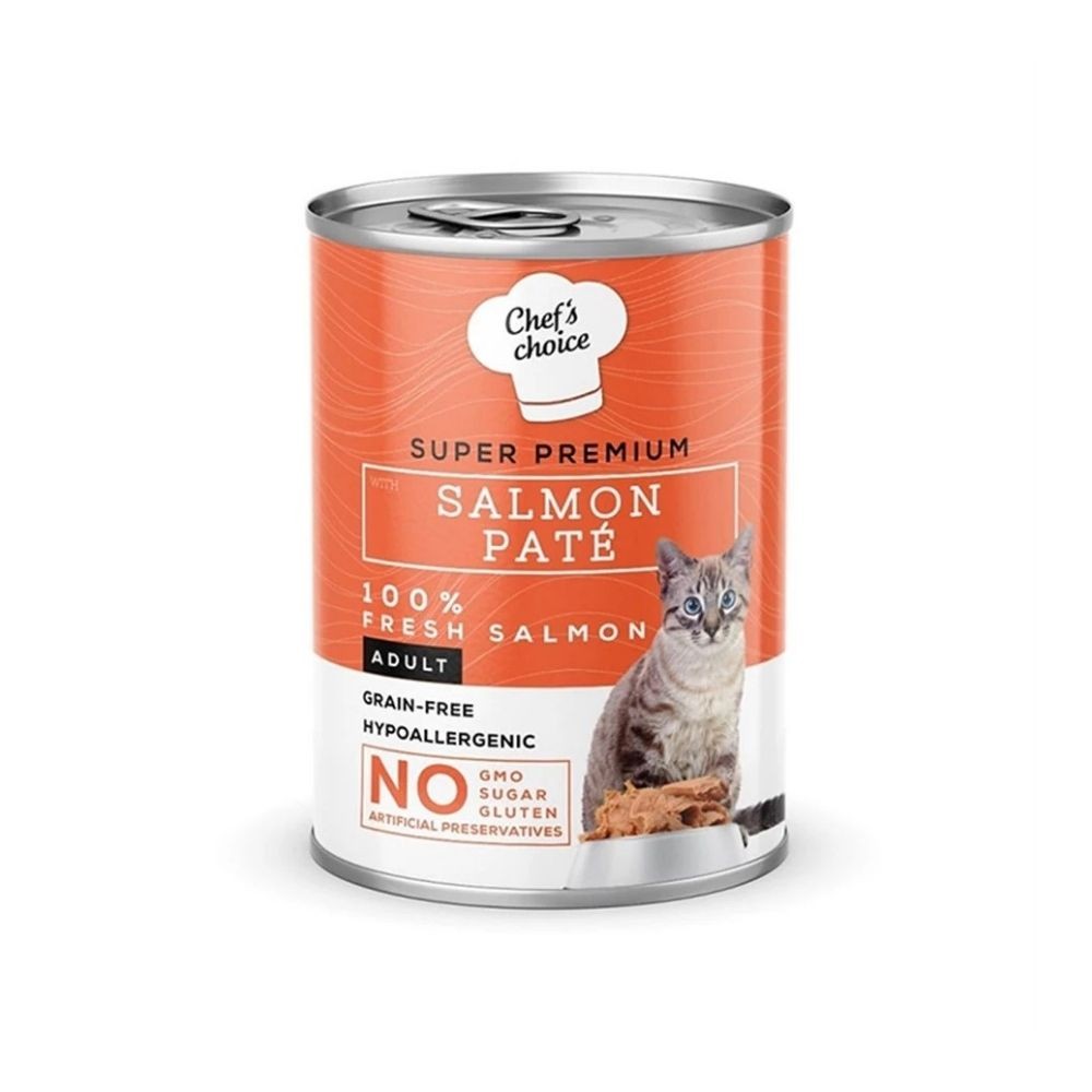 Chef's Choice Somonlu Yetişkin Kedi Konservesi 400gr