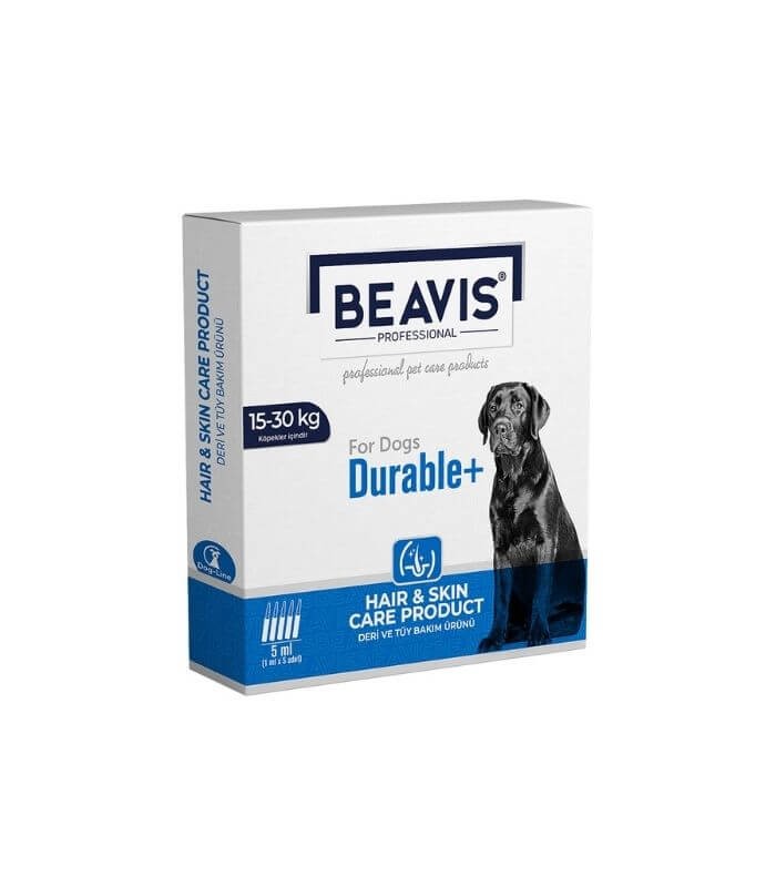 Beavis Durable+Dog Büyük Irk 15-30kg Köpek Ense Damlası 1ml (5 Adet)