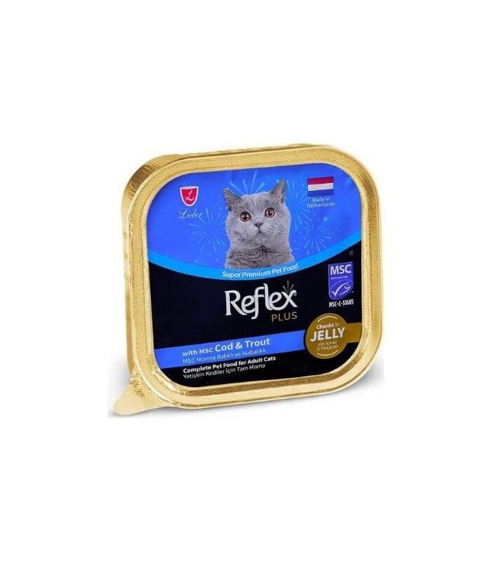 Reflex Plus Jöleli Morina Balıklı Kedi Konservesi 85gr