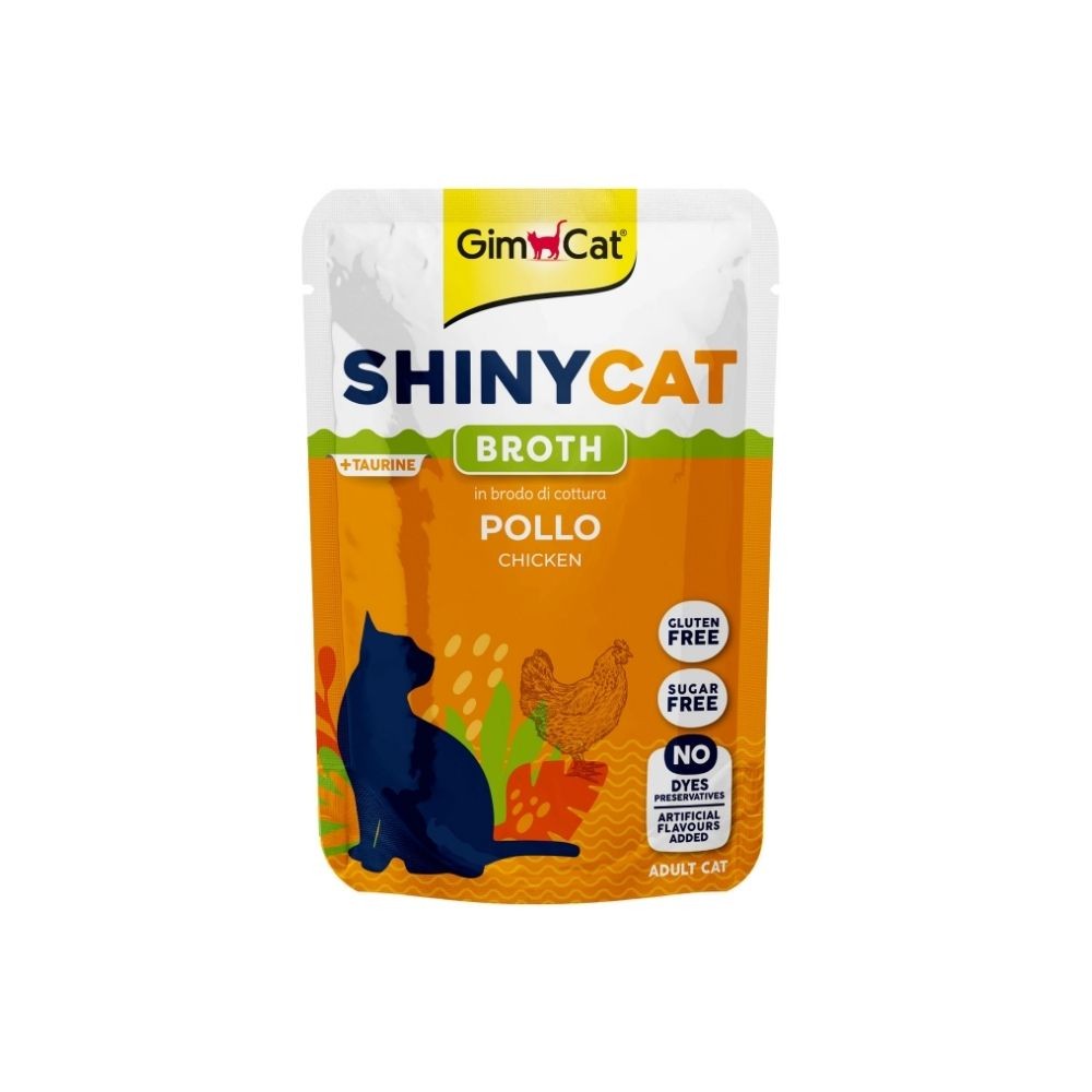 GimCat Shinycat Sos İçinde Tavuklu Yetişkin Kedi Konservesi 70gr