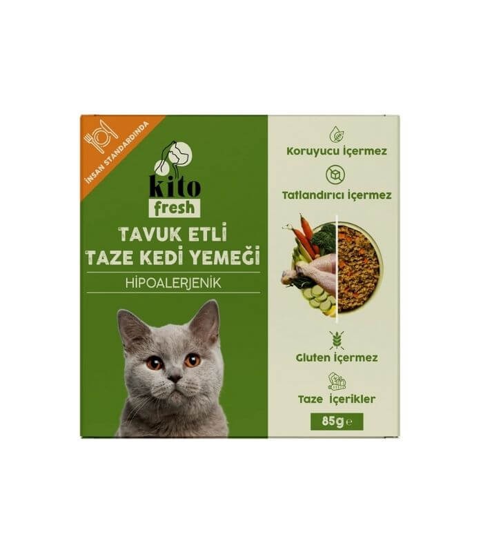 Kito Fresh Tavuk Etli Kedi Yemeği 85gr