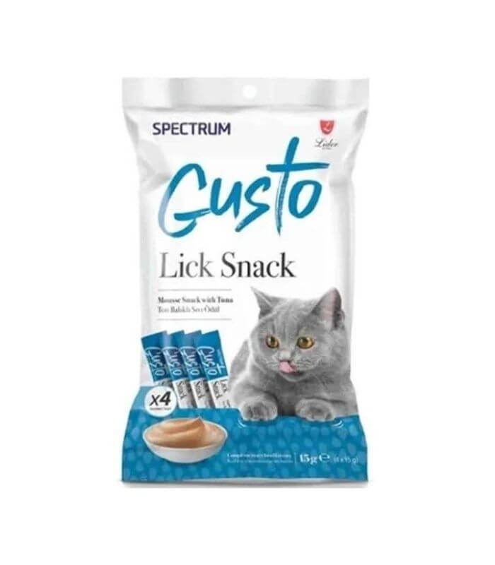 Spectrum Gusto Ton Balıklı Sıvı Kedi Ödül Maması 15gr (4'lü)