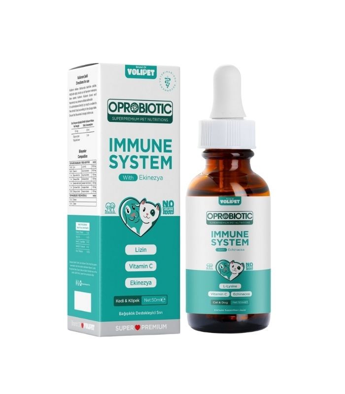 Oprobiotic Kedi ve Köpekler İçin Immune System Bağışıklık Damlası 50ml (KEDİ KÖPEK BAĞIŞIKLIK DESTEKLEYİCİ)