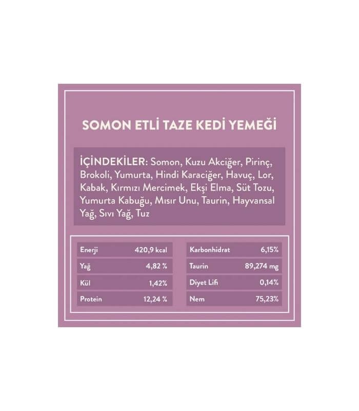 Kito Fresh Somon Etli Kedi Yemeği 85gr