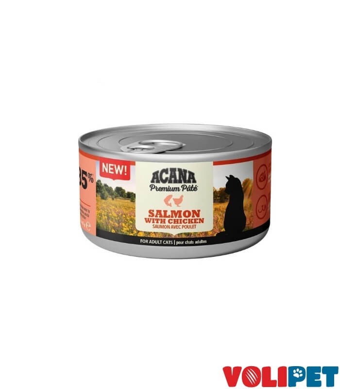 Acana Premium Pate (Ezme) Somon Balıklı ve Tavuklu Kedi Konservesi 85gr