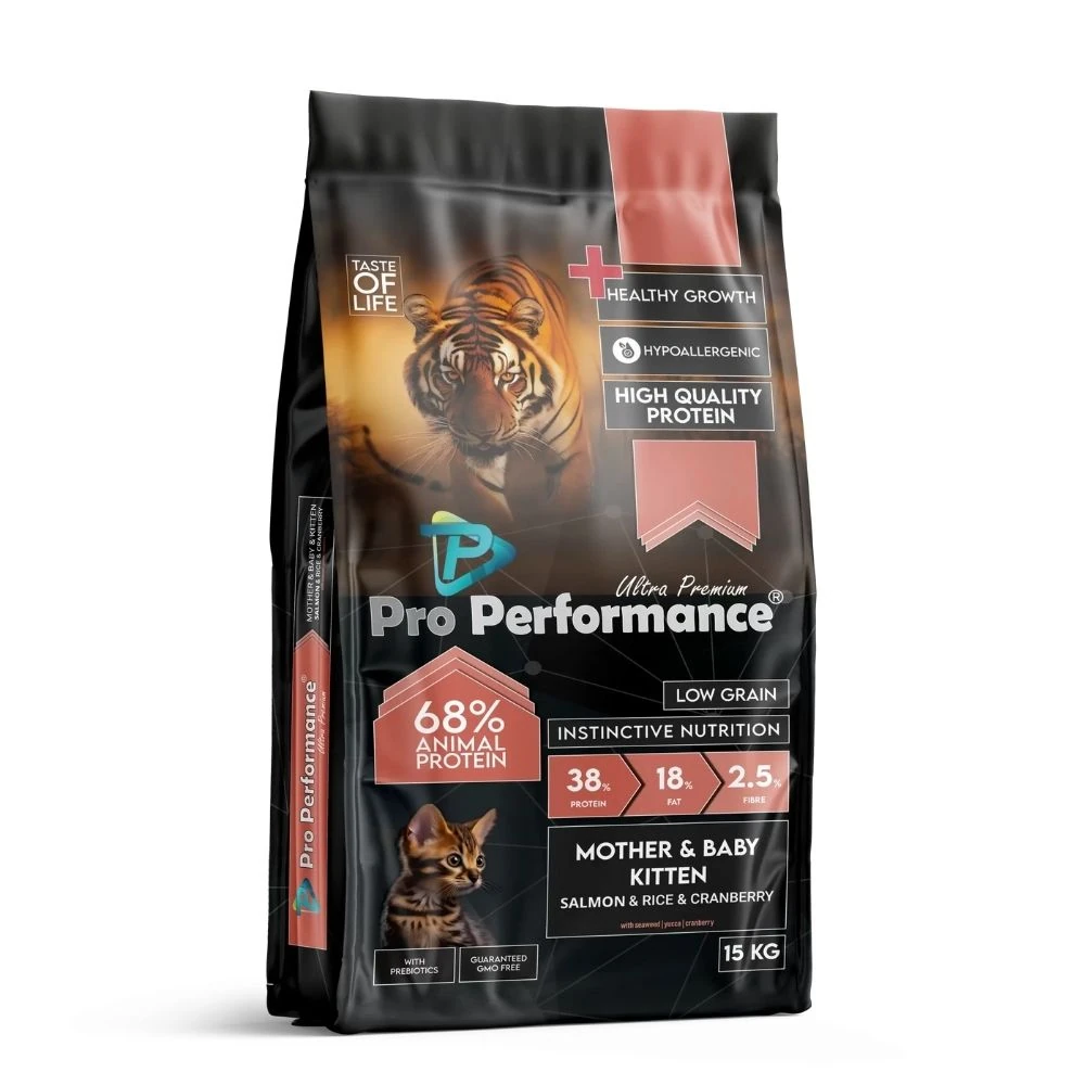 Pro Performance Somonlu ve Pirinçli Anne Yavru Kedi Maması 2kg