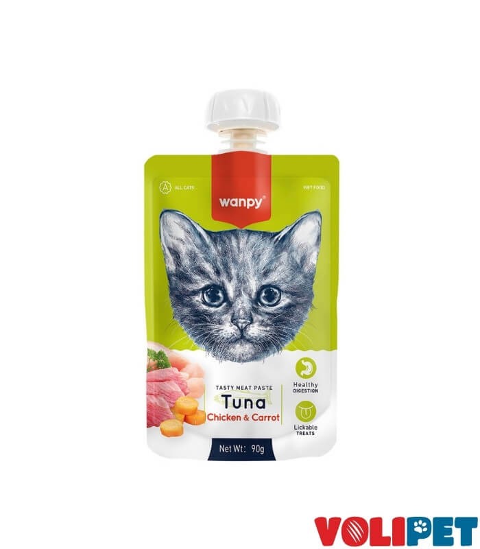 Wanpy Taze Ton Balıklı&Tavuklu Kedi Et Ezmesi 90 gr