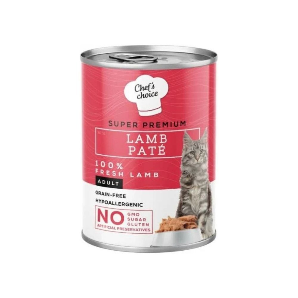Chef's Choice Kuzu Etli Ezme Yetişkin Kedi Konservesi 400gr