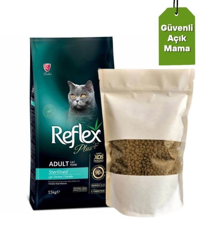 Reflex Plus Tavuklu Kısırlaştırılmış Kedi Maması 1kg (Açık Mama)