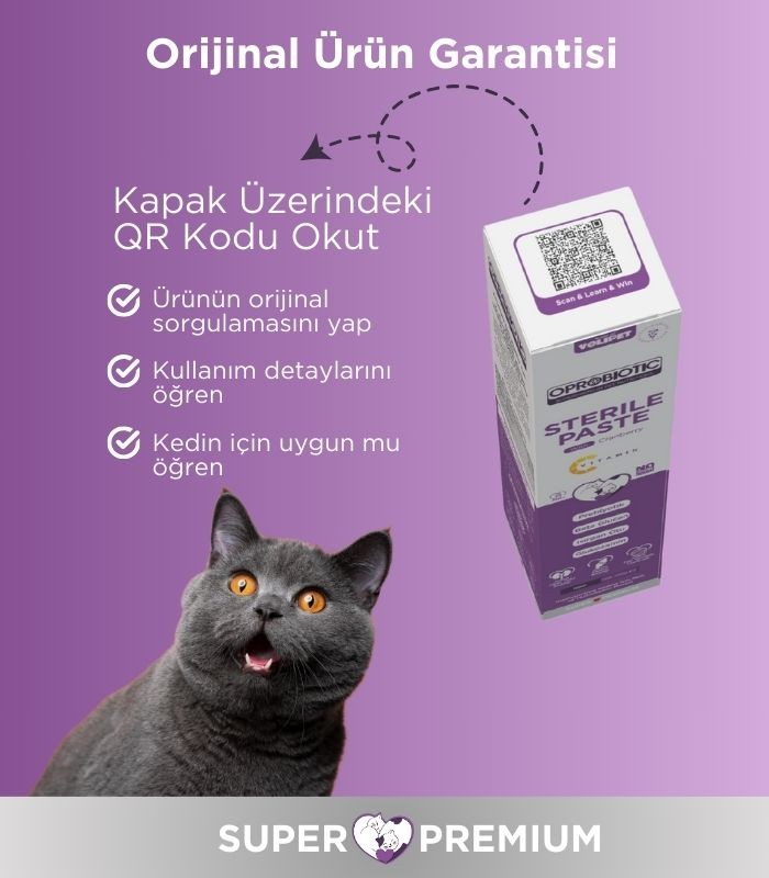 Oprobiotic Sterilised Süper Premium Malt ve Vitamin Macun 100gr (KISIR KEDİ MALT & VİTAMİN)