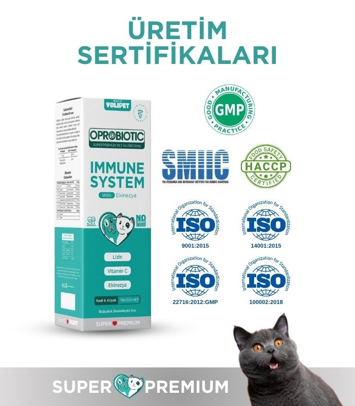 Oprobiotic Kedi ve Köpekler İçin Immune System Bağışıklık Damlası 50ml (KEDİ KÖPEK BAĞIŞIKLIK DESTEKLEYİCİ)