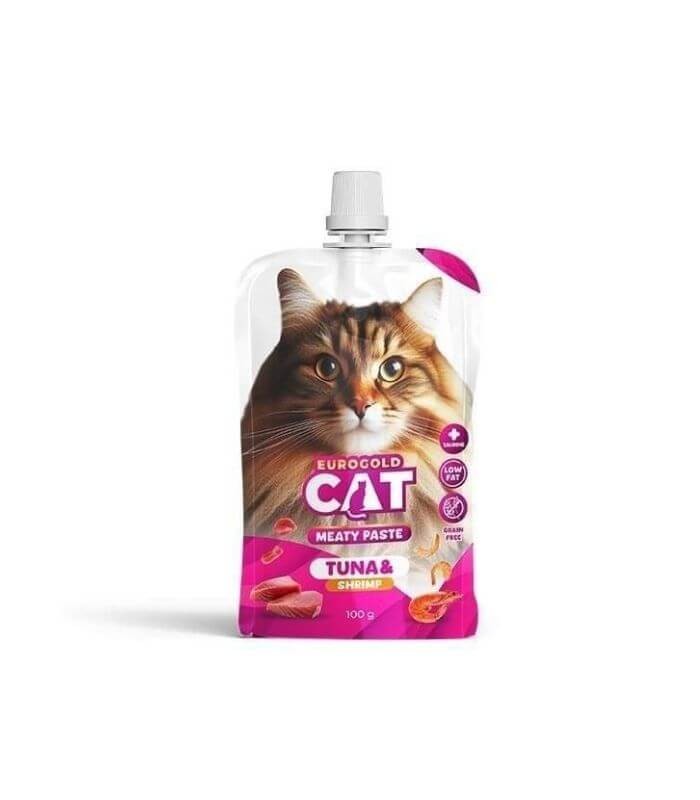 EuroGold Cat Kedi Et Ezmesi Ton Balıklı Karidesli 100gr