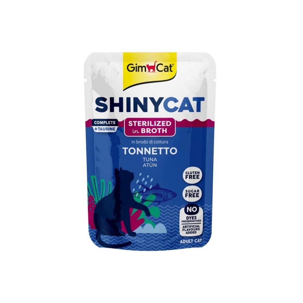 GimCat Shinycat Sos İçinde Ton Balıklı Kısırlaştırılmış Kedi Konservesi 70gr