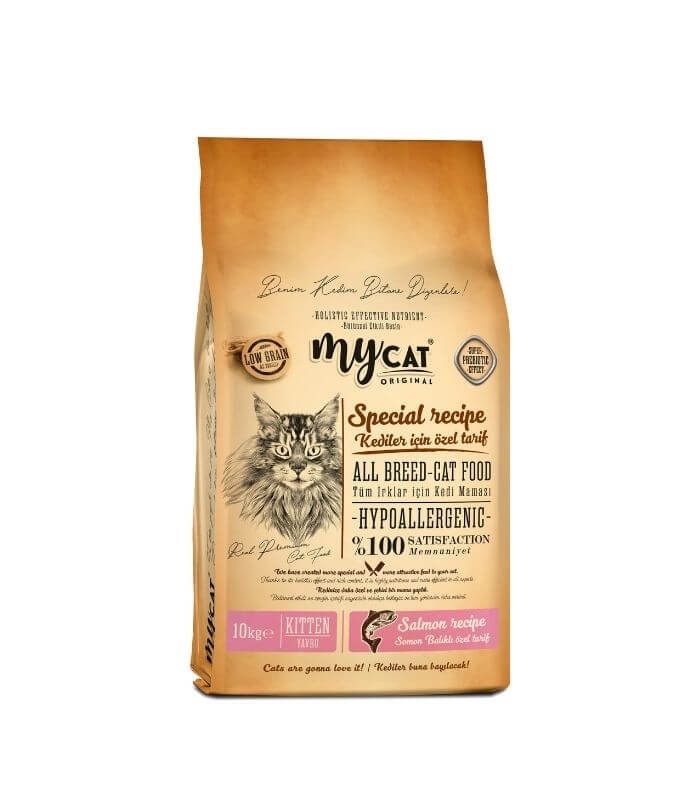 Mycat Original Somon Balıklı Hypoallergenic Yavru Kedi Maması 10kg