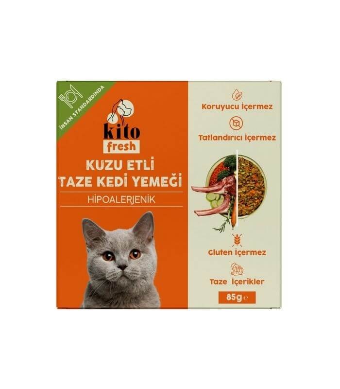 Kito Fresh Kuzu Etli Kedi Yemeği 85gr