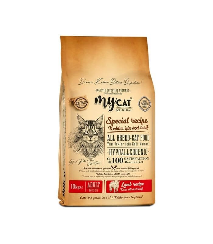 Mycat Original Hypoallergenic Kuzu Etli Kedi Maması 10kg