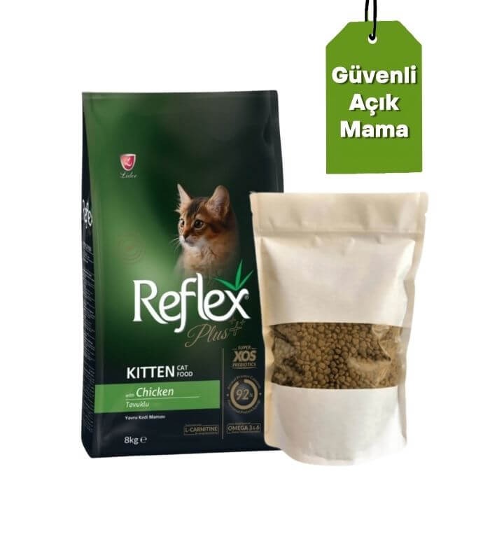 Reflex Plus Kitten Tavuklu Yavru Kedi Maması 1kg (Açık Mama)