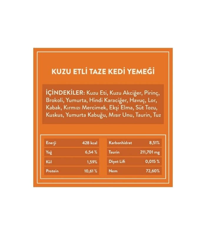 Kito Fresh Kuzu Etli Kedi Yemeği 85gr