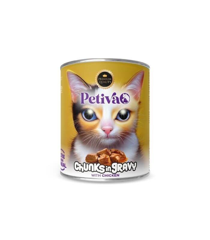 Petiva Tavuklu Yetiskin Kedi Konserve Yas Mama 400gr