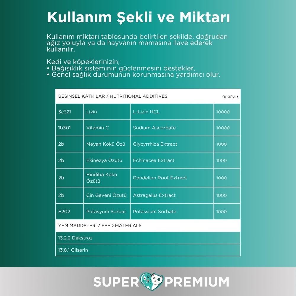 Oprobiotic Kedi ve Köpekler İçin Immune System Bağışıklık Damlası 50ml (KEDİ KÖPEK BAĞIŞIKLIK DESTEKLEYİCİ)