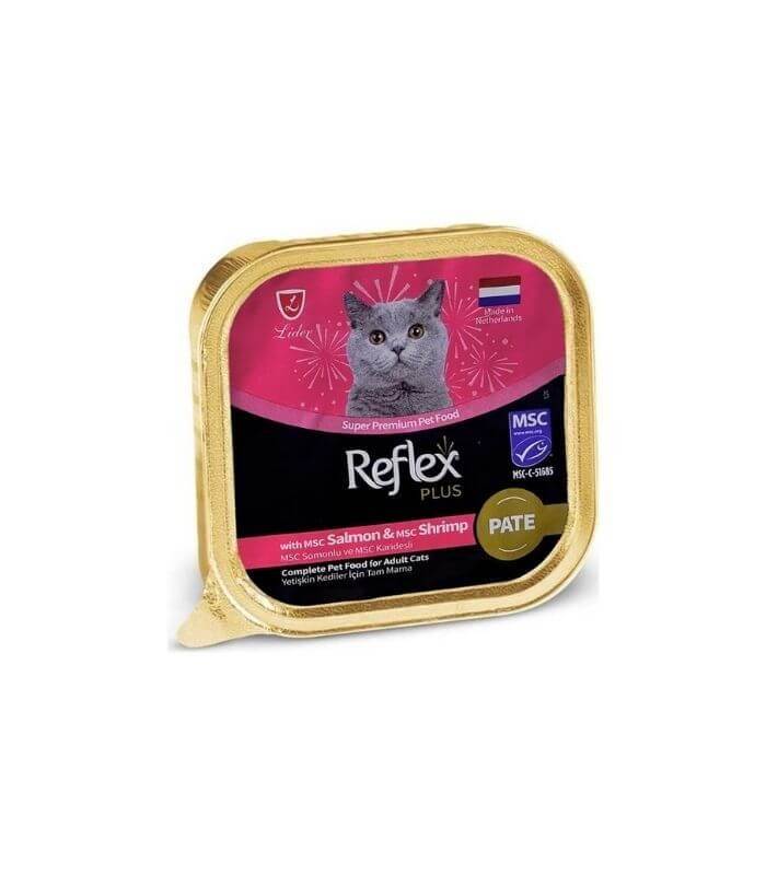 Reflex Plus Pate Somonlu Karidesli Kedi Konservesi 85gr