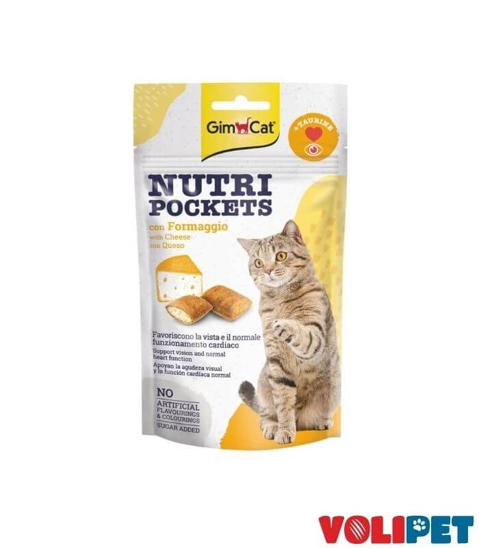 GimCat Nutripockets Kedi Ödülü Peynir Taurin 60Gr