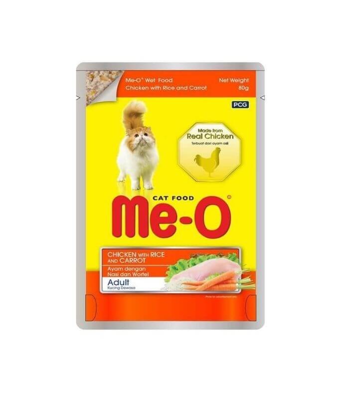 Meo Pouch Tavuklu Pirinçli Ve Havuçlu Kedi Konservesi 80gr