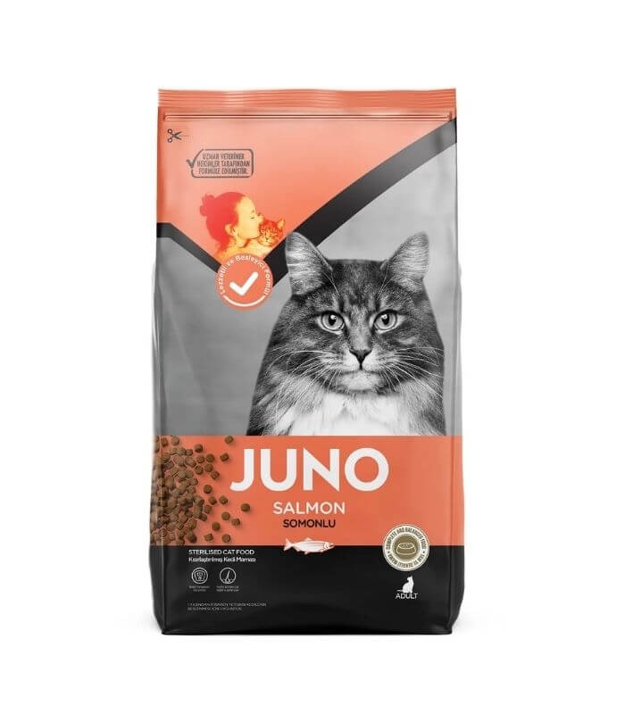 JUNO Somonlu Kısırlaştırılmış Kedi Maması 15kg