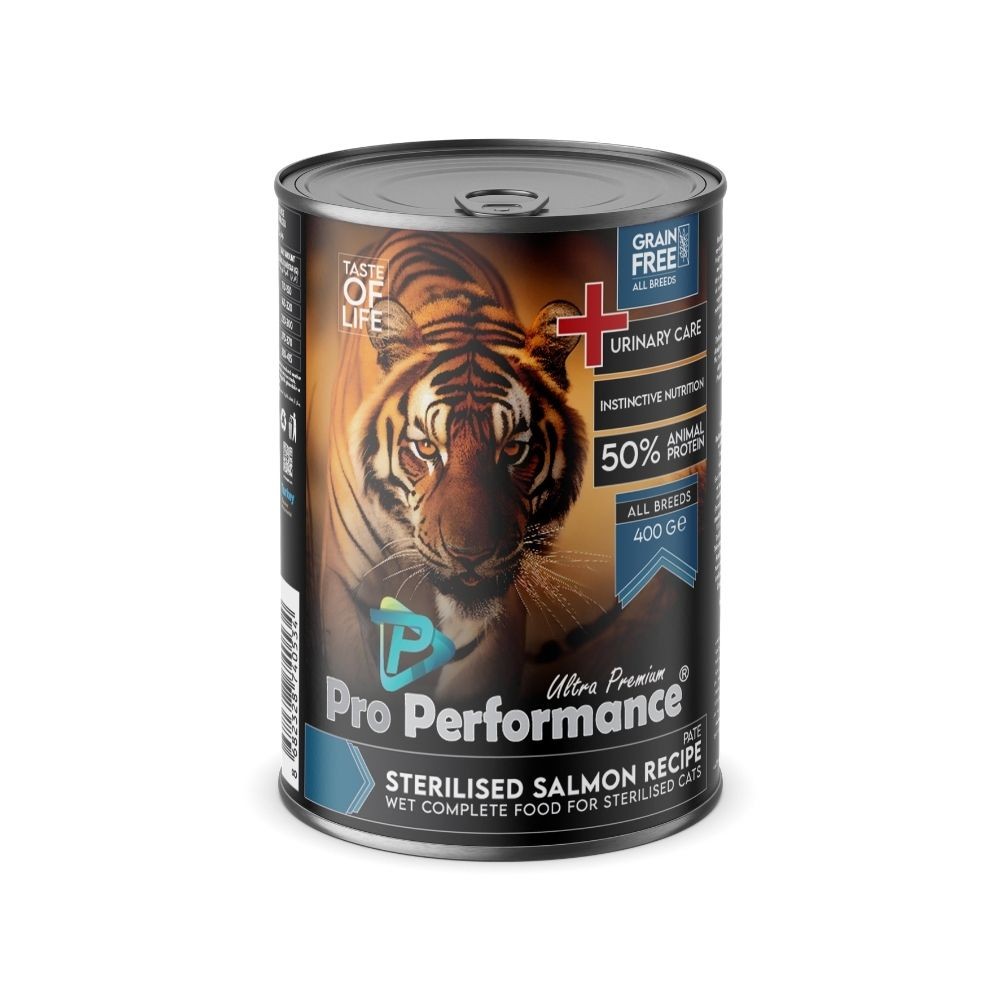 Pro Performance Kısır Kediler İçin Tahılsız Somon Etli Premium Konserve Mama 400gr