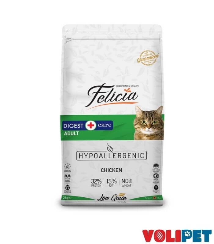 Felicia Az Tahıllı Hypo-Allergenic Tavuklu Yetişkin Kedi Maması 2kg