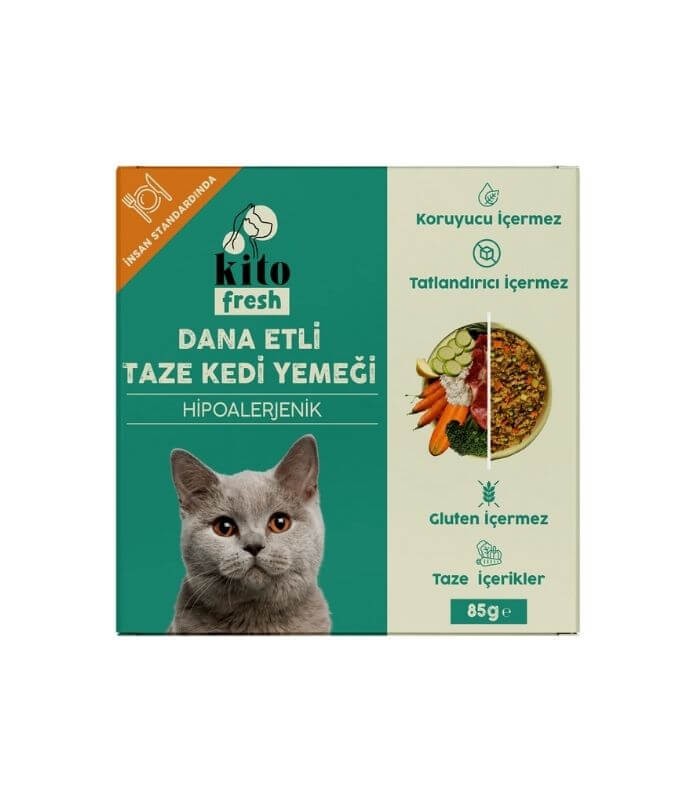 Kito Fresh Dana Etli Kedi Yemeği 85gr