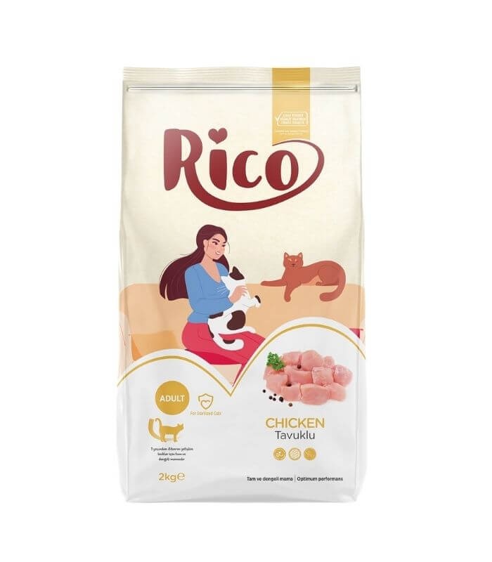 RICO Tavuklu Kısırlaştırılmış Kedi Maması 15kg