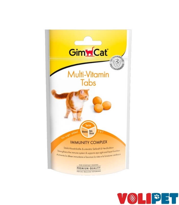 GimCat Multivitamin Tabs Şekersiz Kedi Ödülü 40gr