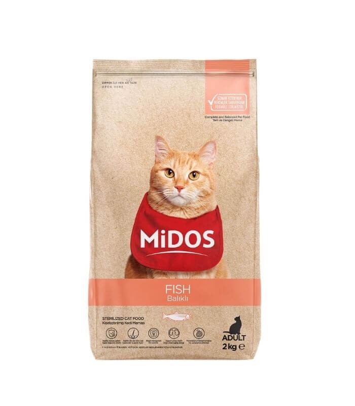 Midos Somonlu Kısırlaştırılmış Kedi Maması 2kg