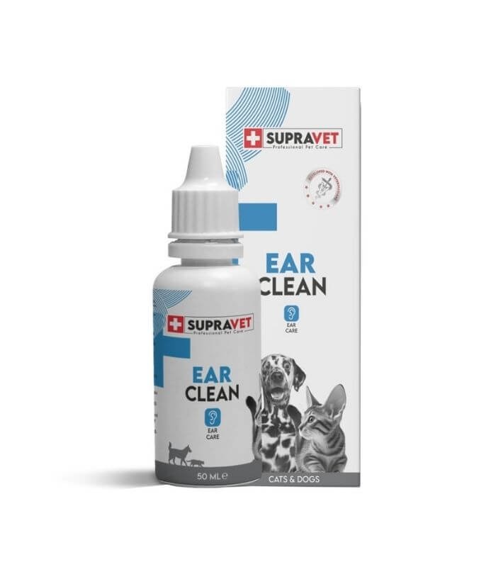 Supravet Ear Clean Kedi Köpek Kulak Temizleme Solüsyonu 50ml