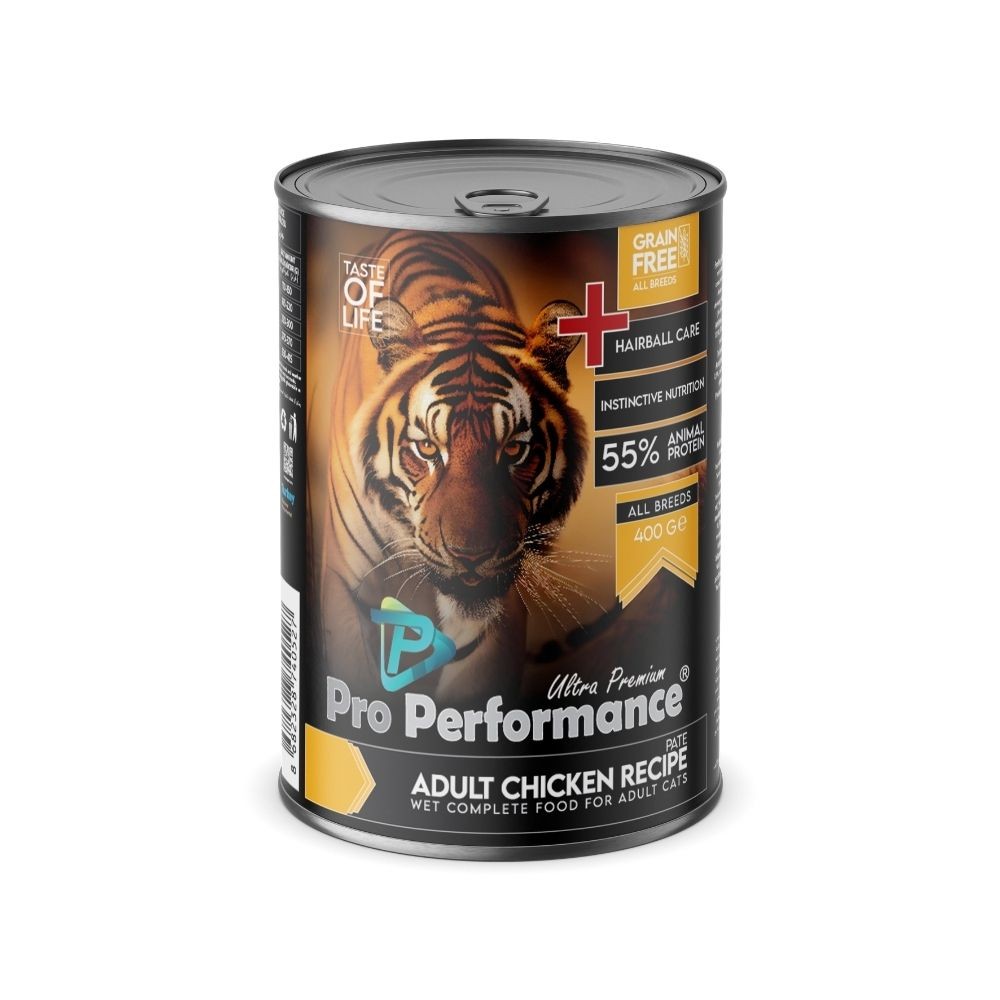 Pro Performance Kediler İçin Tahılsız Tavuk Etli Premium Konserve Mama 400gr