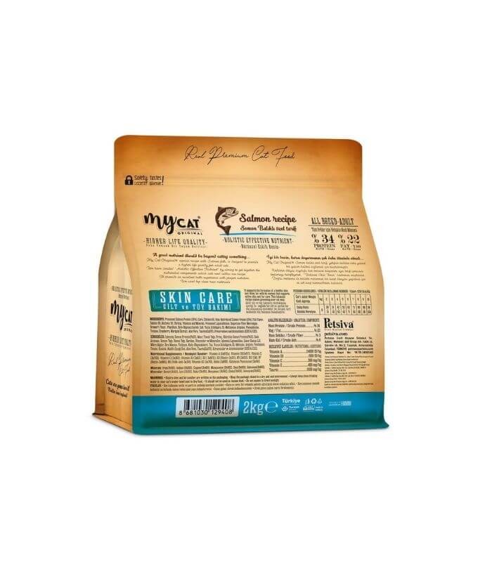 Mycat Original Hypoallergenic Skin Care Somon Balıklı Kedi Maması 2kg