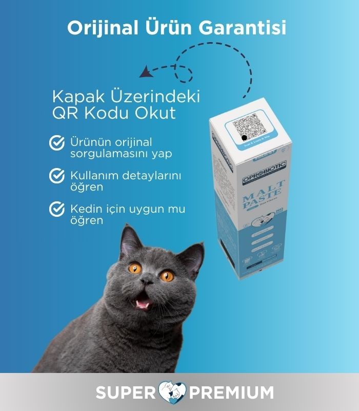 Oprobiotic Kediler İçin Süper Premium Malt Macun 100gr (TÜY YUMAĞI ÖNLEYİCİ)