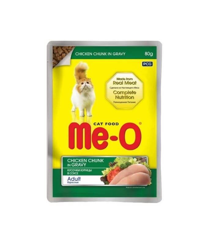 Meo Pouch Sos İçinde Tavuk Etli Kedi Konservesi 80gr