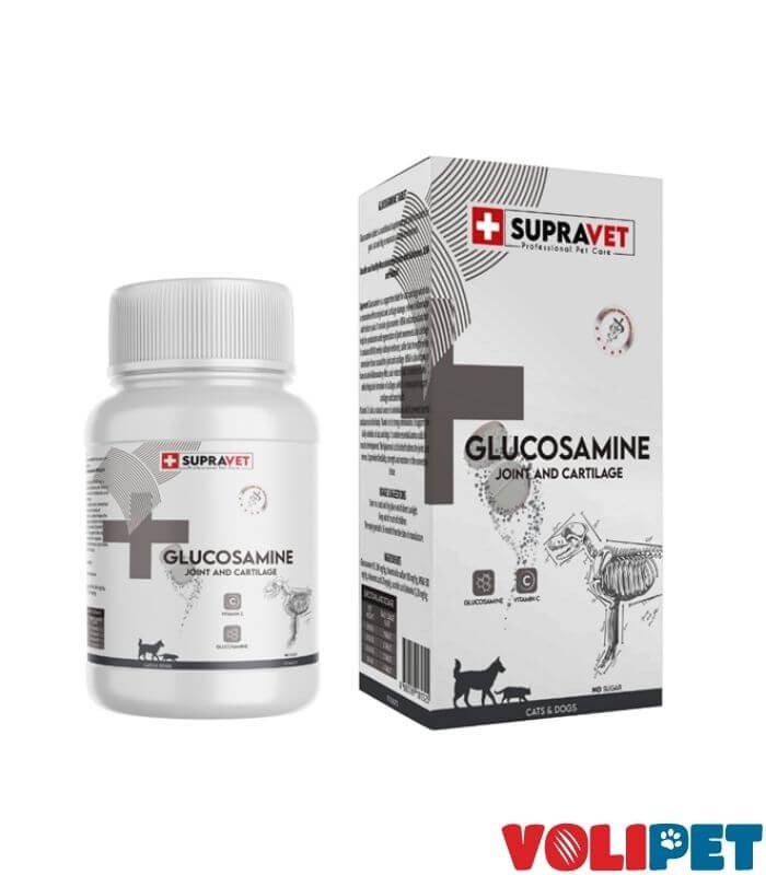 Supravet Kedi ve Köpek Eklem Sağlığı Güçlendirici Glukozamin Tablet+Vitamin C 75 Tablet